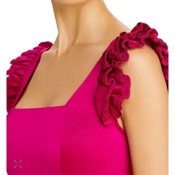 Aidan Mattox Fuchsia High Low Dress Size 0. G#2 - Picture 3 of 16